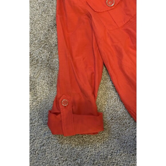 Chico's Jacket Ladies Medium Coral Adjustable Sleeve - Picture 3 of 8